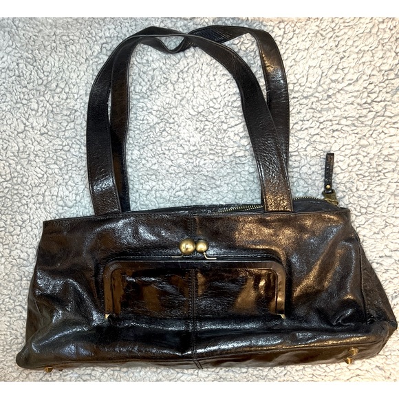 HOBO Handbags - Hobo International Black Soft Genuine Leather Large Double Strap Shoulder Bag.